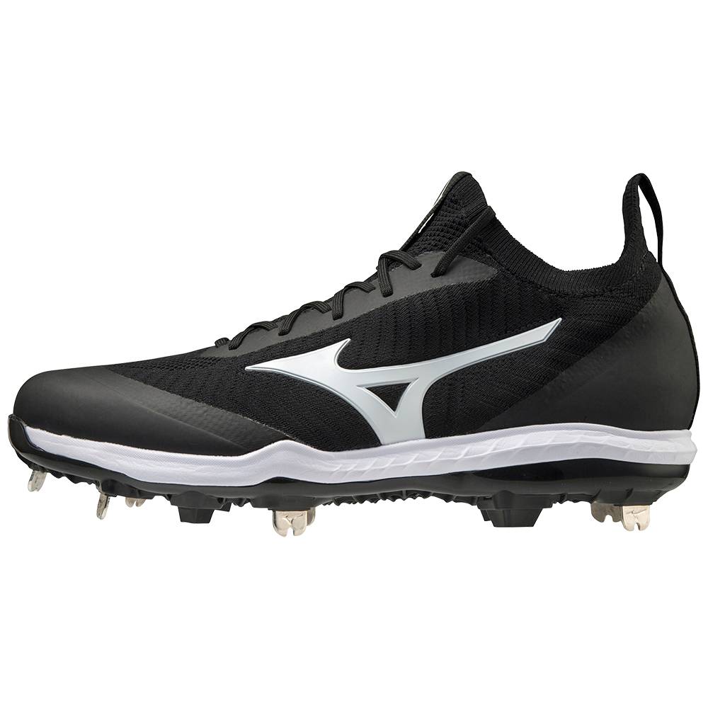 Scarpe Baseball Mizuno Dominant Knit Metal Uomo - Nere/Bianche - 84509-QZTU